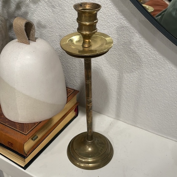 Vintage brass candle holder